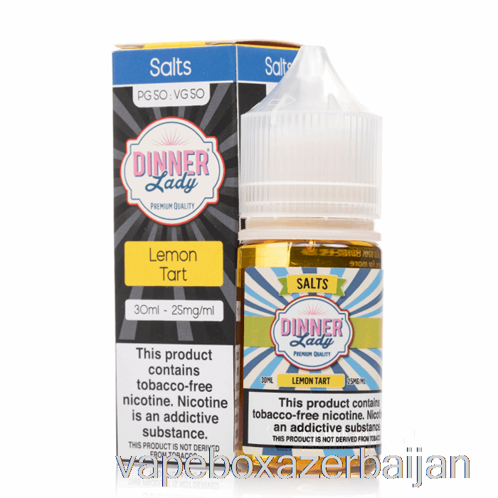 Vape Box Azerbaijan Lemon Tart SALT - Vape Dinner Lady E-Liquid - 30mL 25mg